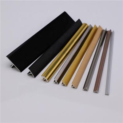China Modern Free Sample Customized Aluminum T Shape Ceramic Wall Tile Metal Trim for sale