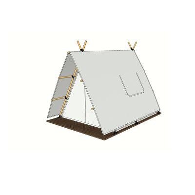 China Straight Tying Type Outdoor Camp B&B Pyramid Triangle Hotel Tent Wooden Canopy Processing Customization for sale