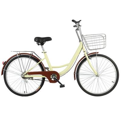 China Ordinary Pedal Alloy Frame City Bike Hard Frame Non-rear Damper with 26 Inch for sale