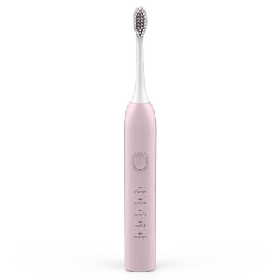 China Wholesale Private Label USB Rechargeable Waterproof Custom Logo Green Pink Sonic Electric Toothbrush for sale