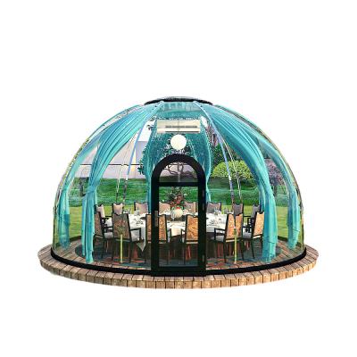 China Hotel/ Outdoor/ Garden/Restaurant/ Cafe/ Resorts/ Vilas/ camping New Outdoor 5.5 diameter Restaurant Pc Transparent Bubble House Big Tent Igloo Dome Glass for sale