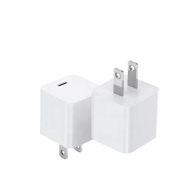 China Universal Wholesale Fast Palladium Type-C Power Adapter Charger Charging EU R-U USA 20W Palladium USB C Plug And Cable for sale