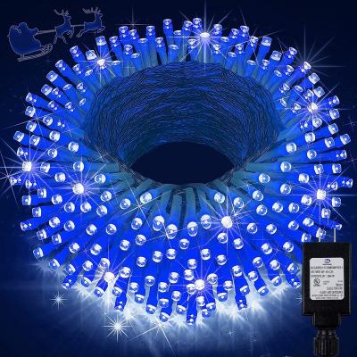 China Outdoor Holiday Light 8 Modes Halloween String Lights, Plug In Twinkle Purple Halloween Lights Waterproof For Holiday Party Home Decor for sale