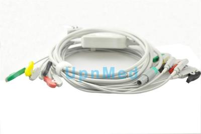 China Welch Allyn 14pin EKG cable with 10 lead wires for sale