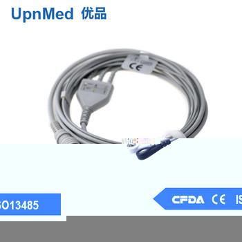 China Colin BP88S 3-lead ECG Cable with leadwires,6pin for sale