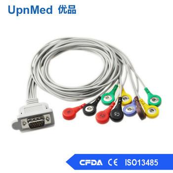 China Holter DMS 300 series ECG10lead ECG Cable with leadwires for sale