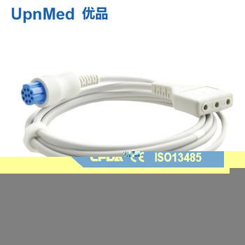 China Datex 3-Lead trunk cable Round 10-pin connector , DIN/3-lead socket for sale