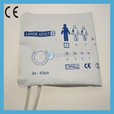 China Disposable Large adult dual tube Blood pressure cuff for sale