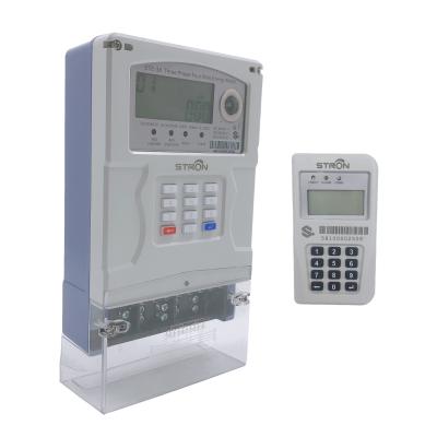 China Remotely Controlled STS Standard Split Keypad Type Residential Smart Three Phase Electric Meter for sale
