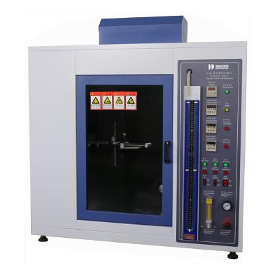 China Horizontaal en verticaal brandproefapparaat / knopbesturende horizontale verticale vlamproefmachine Te koop