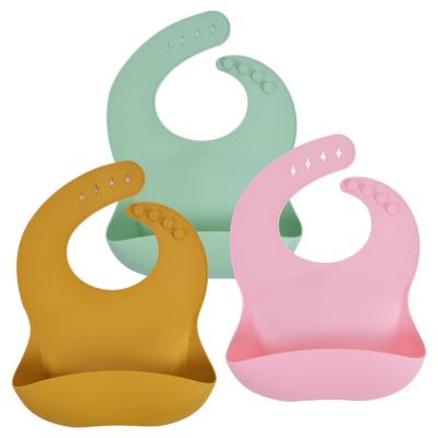 China Contemporary Wholesale INS Hot Selling Child Dining Tools Food Grade NO-Wash Children Feeding Bib Baby Bibs Silicone for sale