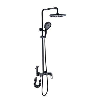 China With Slide Bar Mixer Thermostatic Shower Valve Digital Display Wave Four Speed Shower for sale