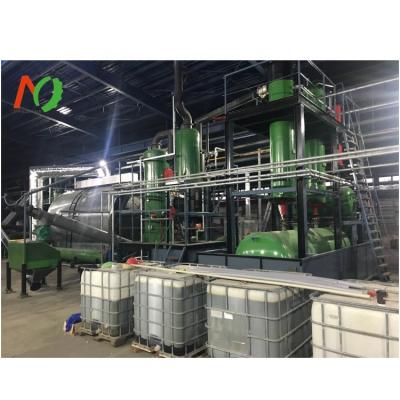 China Plastic to Fuel Oil Semi Continuous Waste Tyre Pyrolysis Equipment for Energy Mining for sale