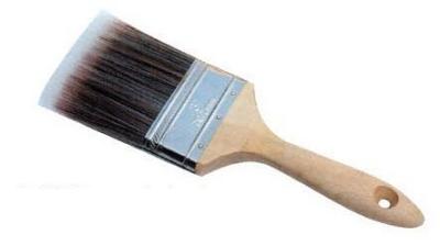 China Tapered Polyester Decorators Dusting Brush Paint Bristles for sale