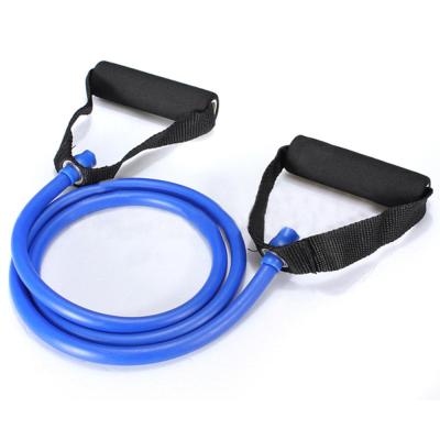 China Latex or resistance band tubing with cushion foam handles to improve balance, coordination, flexibility, and strength for sale