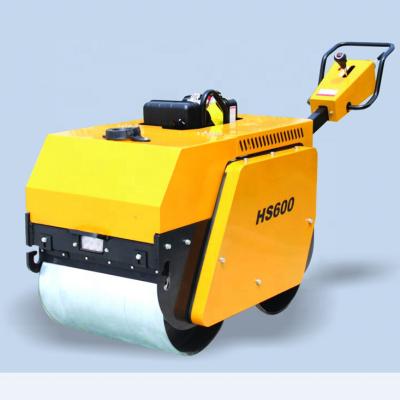 China Construction works Construction works WALK-BEHIND DOUBLE DRUM ROAD ROLLER MODEL HS600 for sale