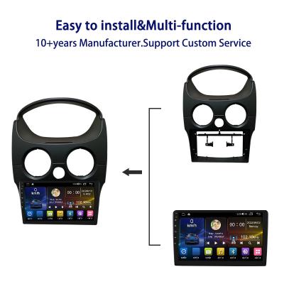 China Universal 9 Inch Car Android DVD Player Frame Navigation Panel for CHEVROLET Spark Matiz 10-17 with Wiring Harness for sale