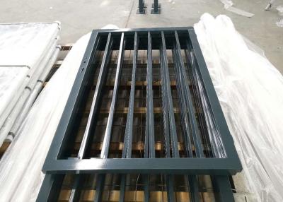 China Dark Green Powder Coated W1.8m Metal Garden Fence Gate for sale