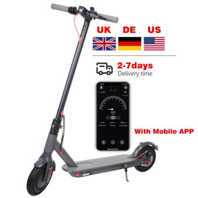China 2021UK Unisex USA Warehouse Hot Sale Pro Display 350W Folding Aluminum Alloy Electric Scooters 36V 7.5AH Battery Max Speed 25km/h for sale