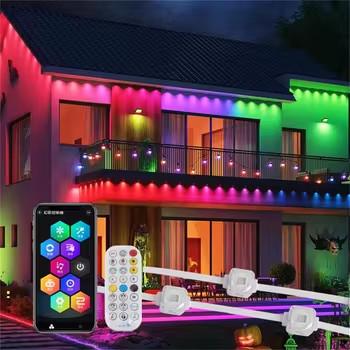 China 24V 45M LED luzes de gelo Luz de Natal Decoração exterior Drop Led cortina de cordas Luzes de jardim Rua à venda