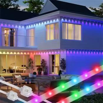 China Iluminação de alpendres inteligentes RGBW APP controle 36LEDs Decoração de férias IP67 LED à prova d'água Permanente luz de alpendres externos à venda