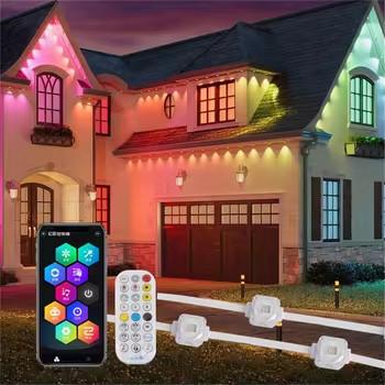 China 15M 12V LED luzes de gelo Luz de Natal Decoração exterior Drop Led cortina de cordas Luzes de jardim Rua à venda
