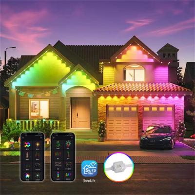 China Lâmpada LED de ponto de paisagem pixel rgbw decoração de férias ao ar livre SPI 12V LED luz de alpendre à venda