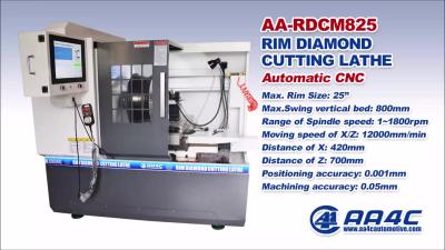 China AA4C Automatische Autolegierungsradfelge Diamant Schneidemaschine Felge Umbau CNC Drehmaschine Radgelenk Reparaturmaschine AA-RDCM825 zu verkaufen