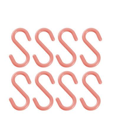 China Modern Wholesale Home Goods Hanger Plastic Storage Hook S Shaped Clip for sale