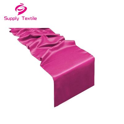 China Factory Price Simple 100% Polyester Fabric Design Table Runners For Dining for sale