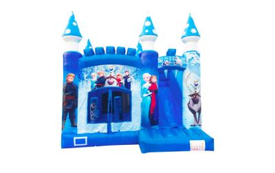 中国 充電式雪氷プリンセス 子供のためのスライド付き跳ね上がる家 販売のため