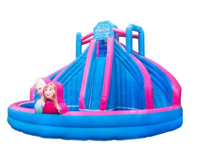 China Aldult Outdoor Rental Inflatable Large Water Slides With Bouncy for sale