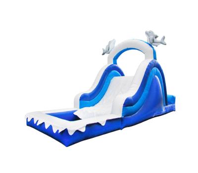 China Aldult Outdoor Rental Inflatable Large Water Slides With Bouncy for sale