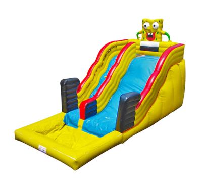 China Aldult Outdoor Rental Inflatable Large Water Slides With Bouncy for sale