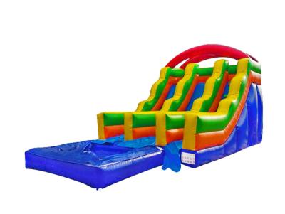 China Aldult Outdoor Rental Inflatable Large Water Slides With Bouncy for sale