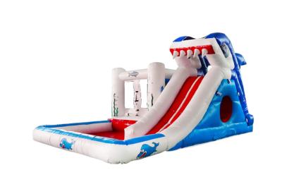 China Aldult Outdoor Rental Inflatable Large Water Slides With Bouncy for sale
