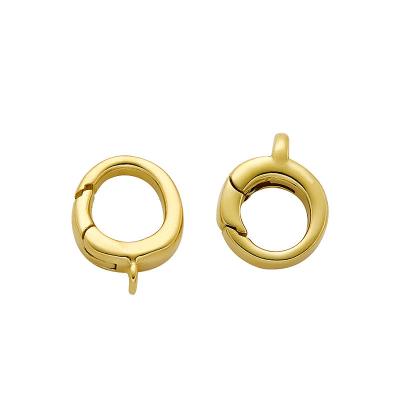 China DIY Jewelry Accessory Round Lobster Clasp Copper Shaped Bracelet Necklace Buckle Accessories Spring Buckle DIY Copper Connecting for sale