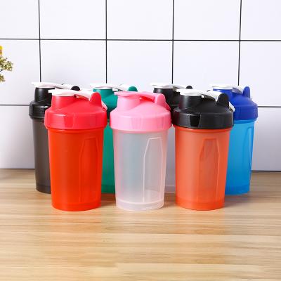 China Sustainable Plastic Luxury Creative Double Wall Power Water Bottle Protein Shaker Bottle Green for sale