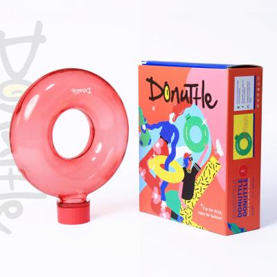 China Donuttle Wholesale Price 800ML Water Sport Gym Bottle Sustainable Plastic Easy To Carry Water Bottle for sale