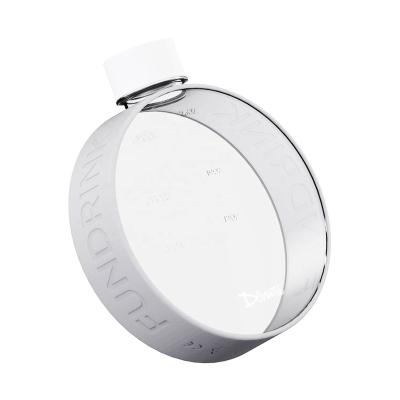 China Hot Selling Sustainable Portable Reusable Plastic Sports Water Bottle Motivational Donuttle Running Water Bottle for sale