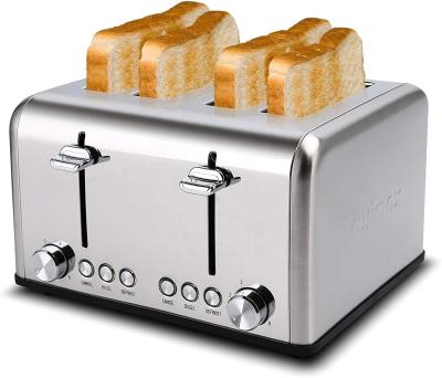China Hot Sale 2 4 High Efficiency 2022 Four Slice Toaster Bread Electric Intelligent Toaster For Home Use With Certifications for sale