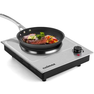 China Simple And Durable Good Price 1500W Single Burner Countertop Electric Stove With Cast Iron Burners For Smart Cooking for sale