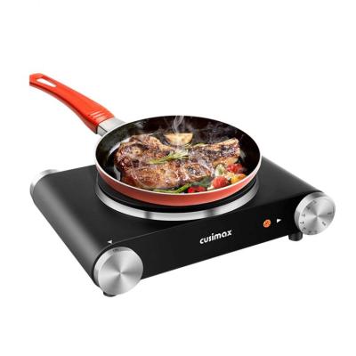 China CUSIMAX Household Electric Burner Hot Plate for Cooking Cast Iron Hot Dishes, Adjustable Temperature Control, Non-Slip Rubber Feet for sale