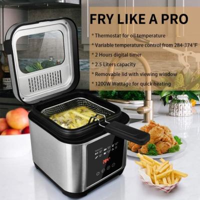 China 2.5L Air Deep Fryer Automatic Electric Deep Fryer Touch Control Oil for sale