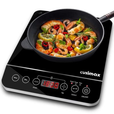 China 2021 Outdoor Commercial Portable Induction Cooktop CUSIMAX 1800W Burner with Timer Sensor Touch Countertop Burner for sale