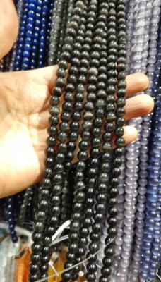 China 4/6/8/10/12mm round beads black cat eye for sale