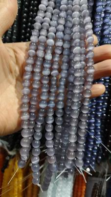 China 4/6/8/10/12mm round beads lite grey cat eye for sale