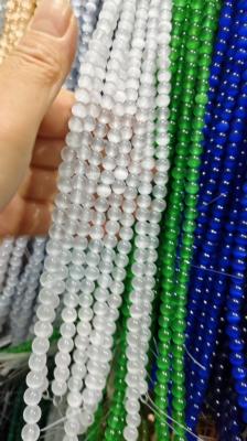 China 4/6/8/10/12mm round beads white cat eye for sale