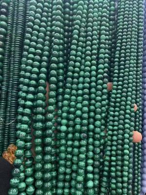 China gemstone round beads malachite for sale