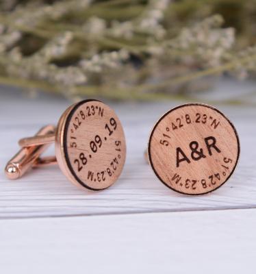 China Custom Personalized Wedding Cuff Links CL008 for sale